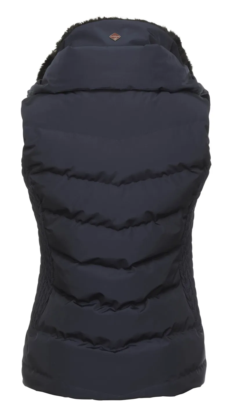 My LeMieux Loire Winter Gilet Womens in Navy-2